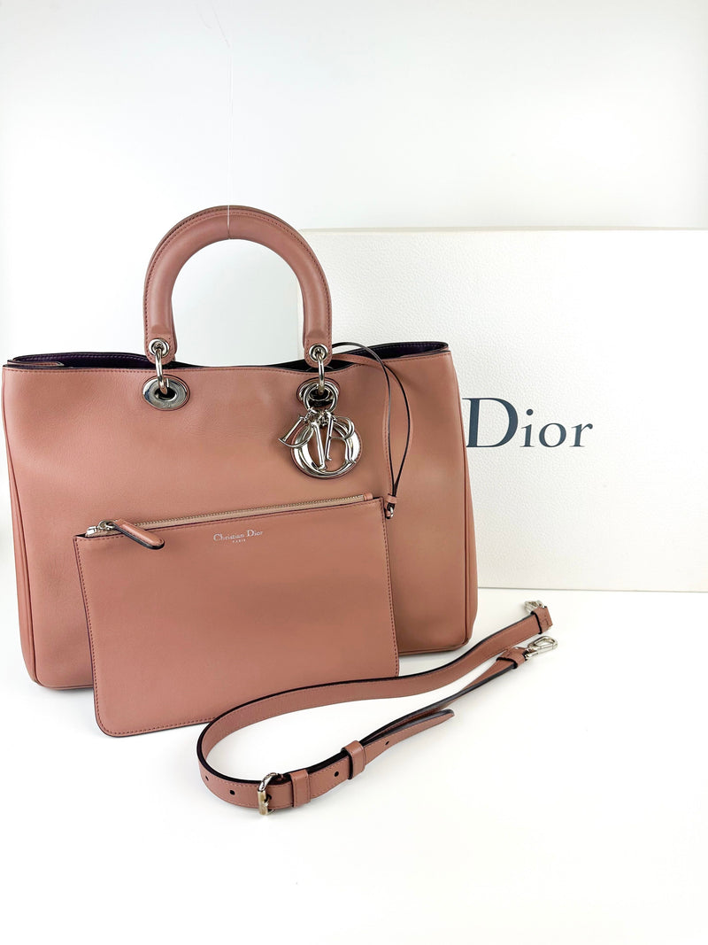 Christian Dior Dusty Pink Diorissimo Tote Bag