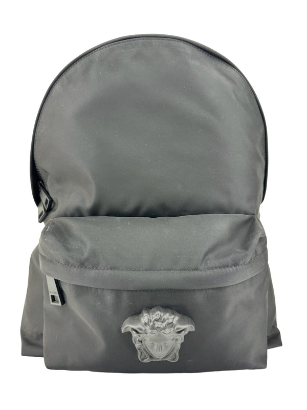 Versace Black Nylon Medusa Backpack