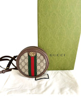 Gucci Mini Brown GG Monogram Supreme Round Ophidia Backpack (FULL SET)