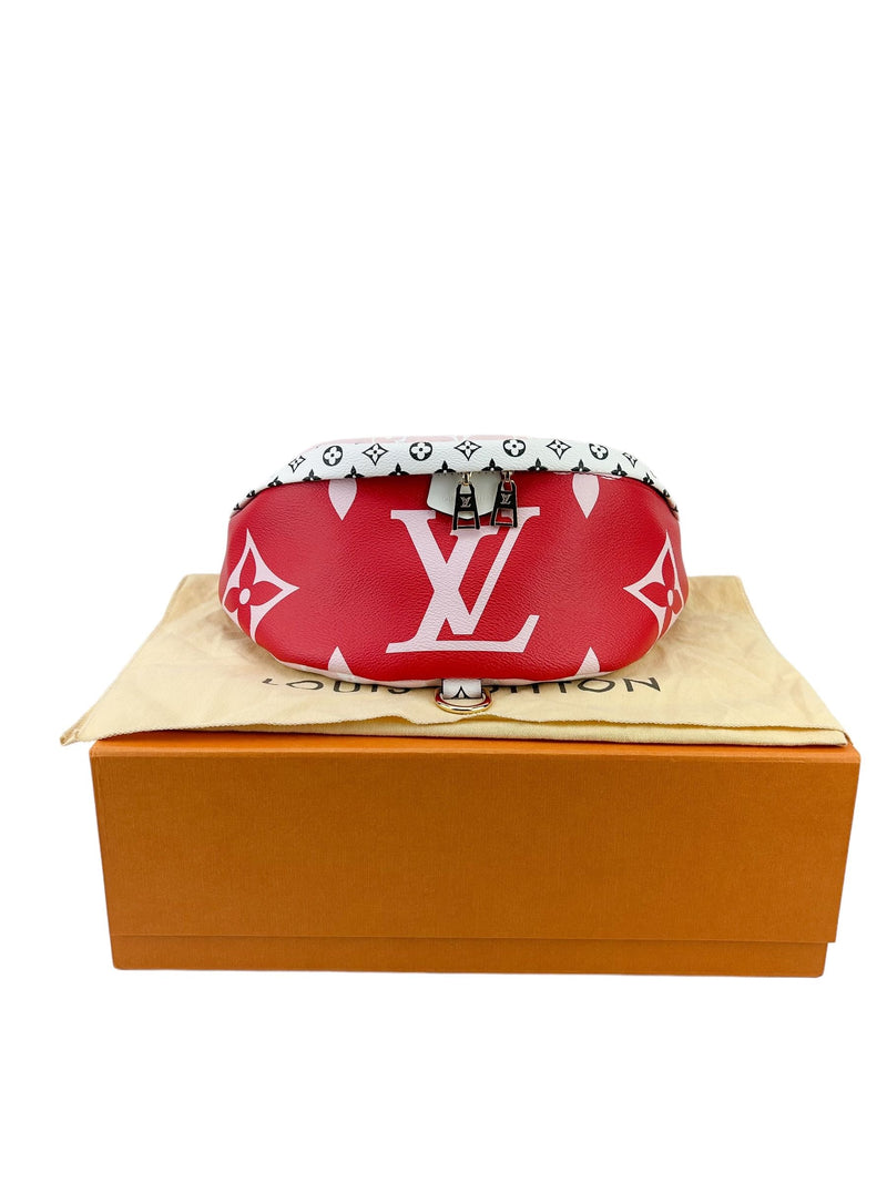 Louis Vuitton Red Giant Monogram Limited Edition Bumbag (FULL SET)