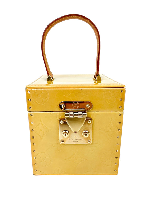 Louis Vuitton Beige Vernis Vanity Bag