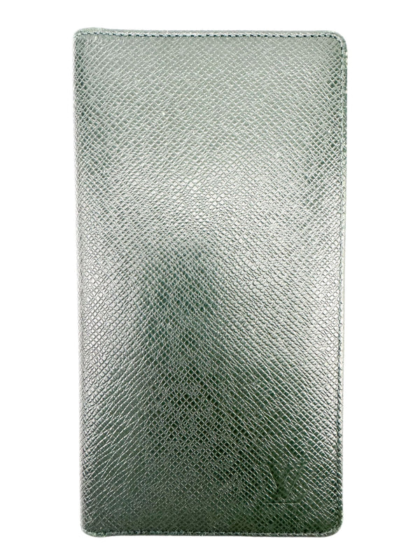 Louis Vuitton Green Taiga Long Wallet