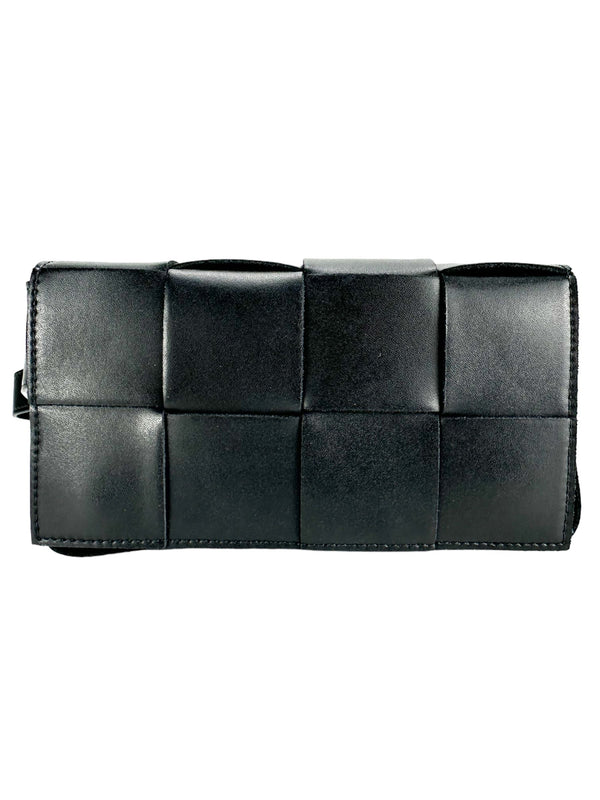 Bottega Veneta Black Lambskin Mini Belt Bag