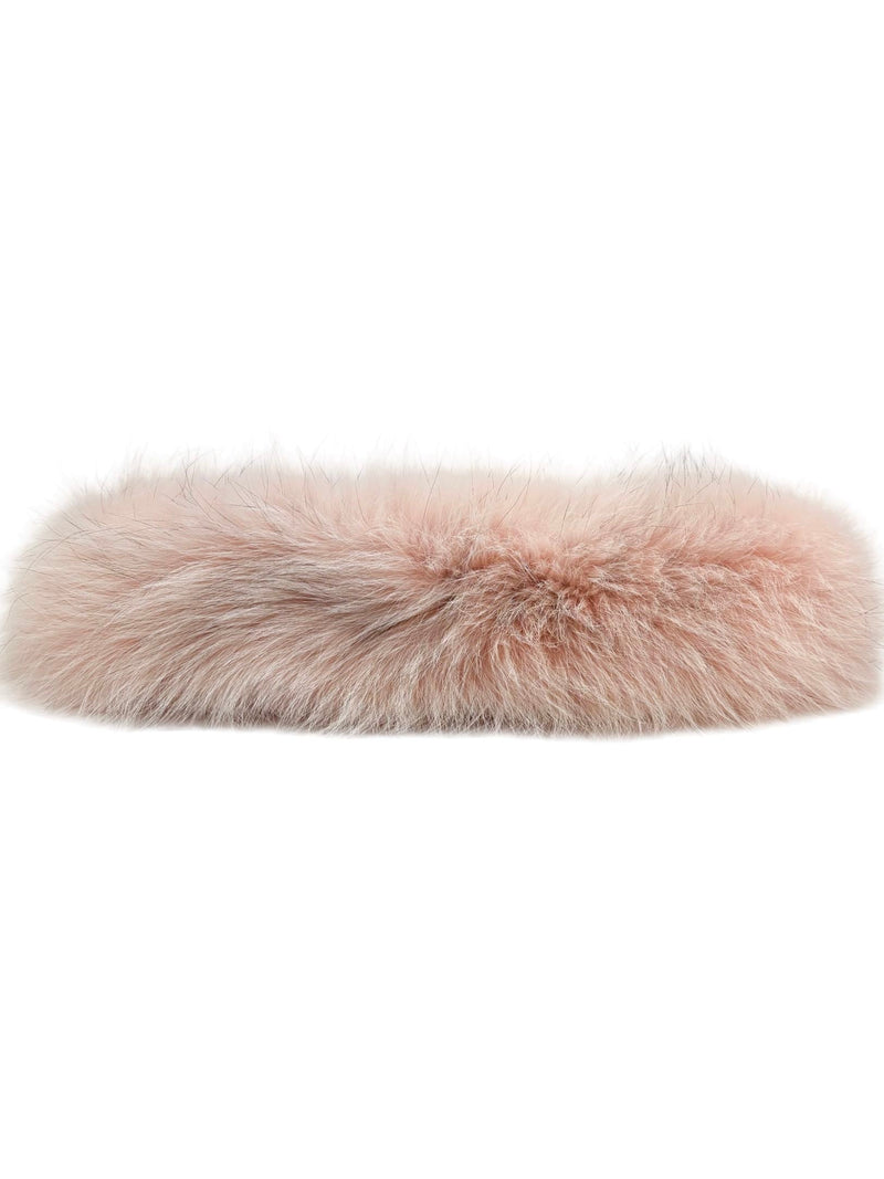 Fendi Peach Pink Fur O'Lock Swing Shoulder Bag