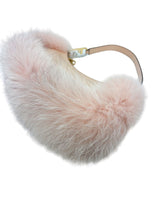 Fendi Peach Pink Fur O'Lock Swing Shoulder Bag