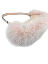 Fendi Peach Pink Fur O'Lock Swing Shoulder Bag