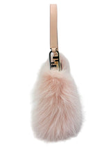 Fendi Peach Pink Fur O'Lock Swing Shoulder Bag