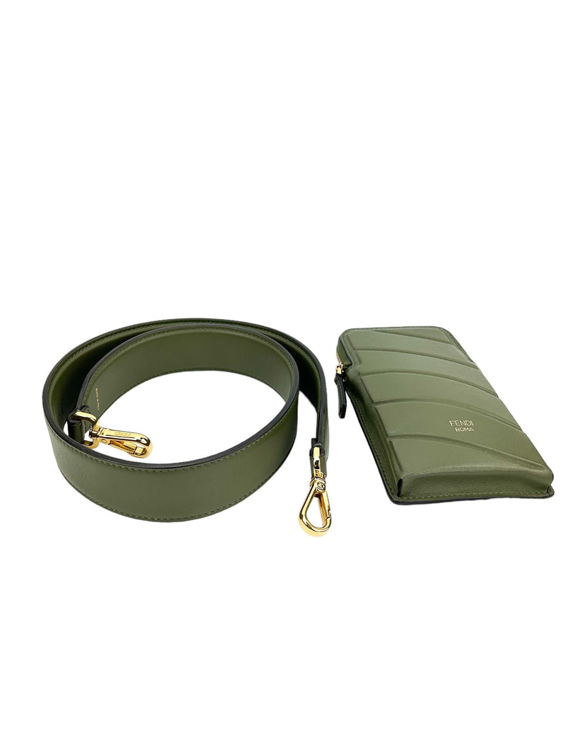 Fendi Olive Green Cell Pocket Belt