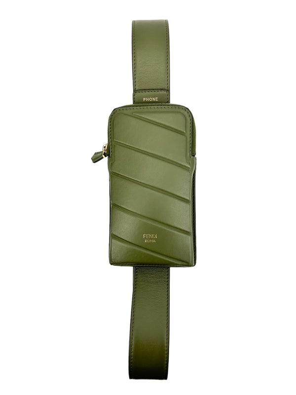 Fendi Olive Green Cell Pocket Belt