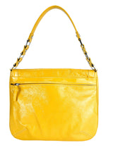 Longchamp Yellow Calfskin Gatsby Handbag