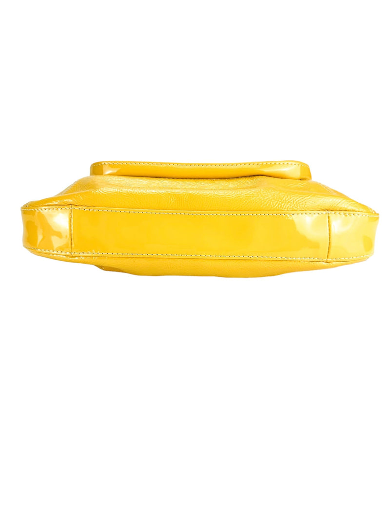 Longchamp Yellow Calfskin Gatsby Handbag