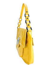 Longchamp Yellow Calfskin Gatsby Handbag