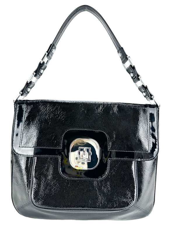 Longchamp Black Calfskin Gatsby Handbag