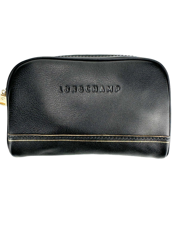 Longchamp Le Pliage Black Lambskin Waist Bag
