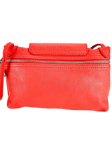 Longchamp Le Pliage Coral Lambskin Crossbody