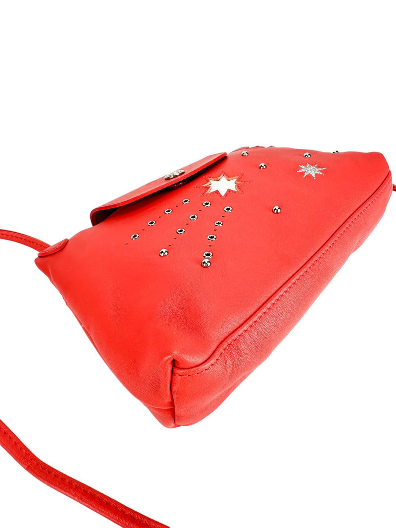 Longchamp Le Pliage Coral Lambskin Crossbody