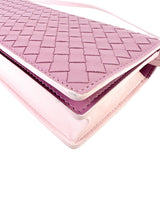Bottega Veneta Pink Intrecciato Leather Crossbody Bag