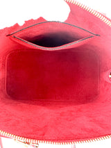 Louis Vuitton Castillan Red Epi Alma PM Bag W/ Strap