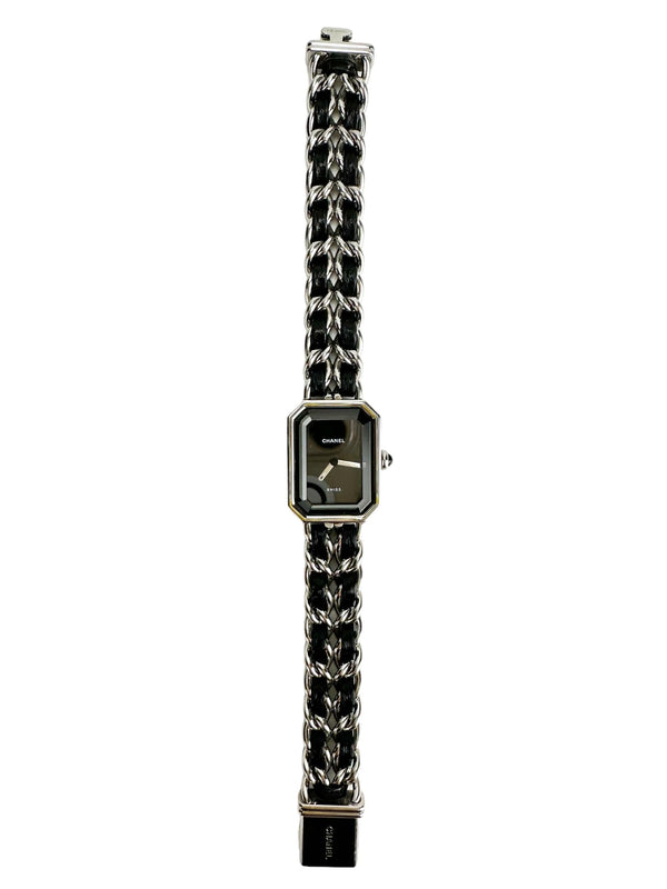 Chanel Stainless Steel and Leather Premiere Iconic Chain Watch