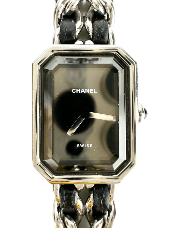 Chanel Stainless Steel and Leather Premiere Iconic Chain Watch