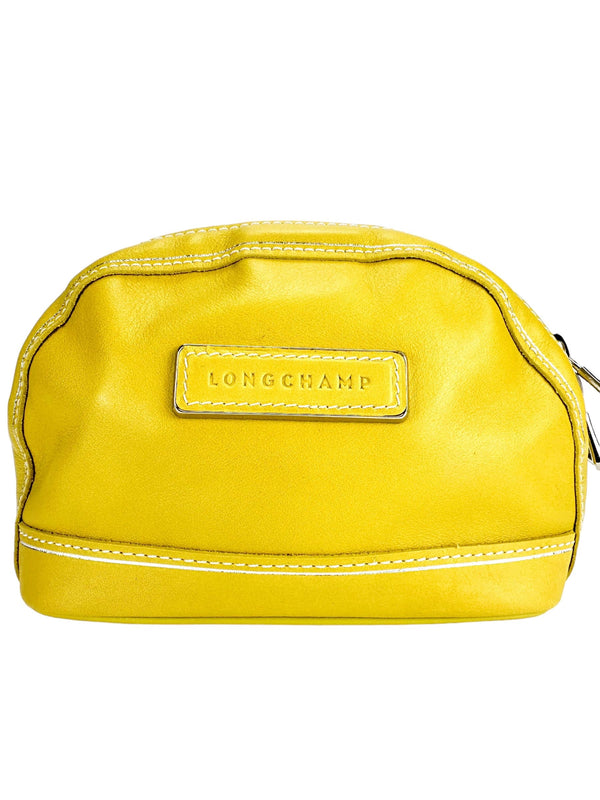 Longchamp Yellow Leather Crossbody Bag