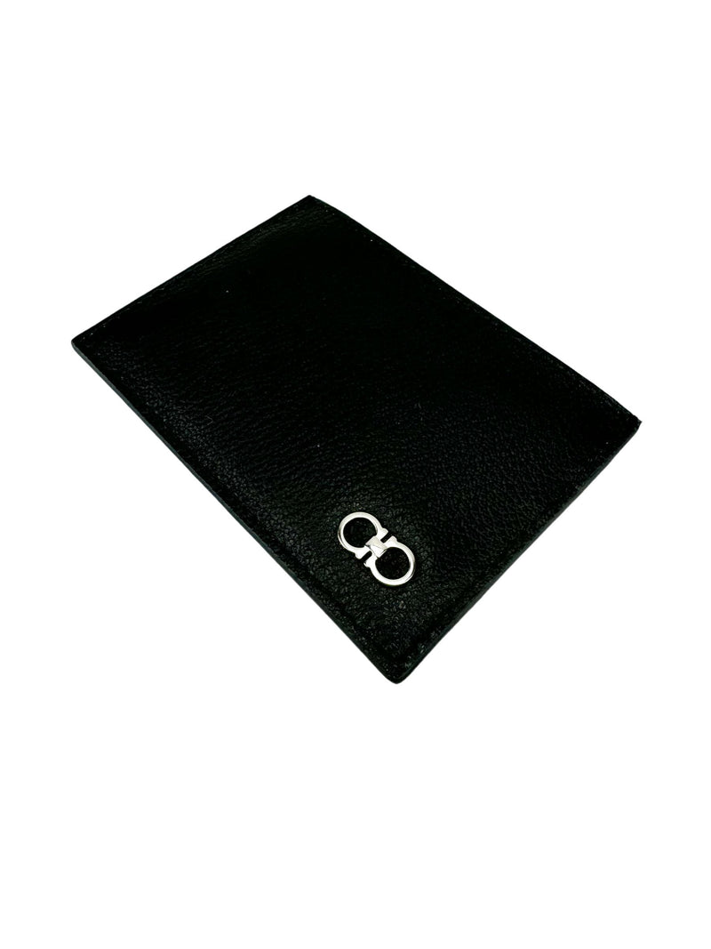 Ferragamo Black Leather Card Holder