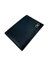 Ferragamo Navy Leather Card Holder