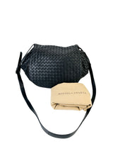 Bottega Veneta Black Intrecciato Flap Bag