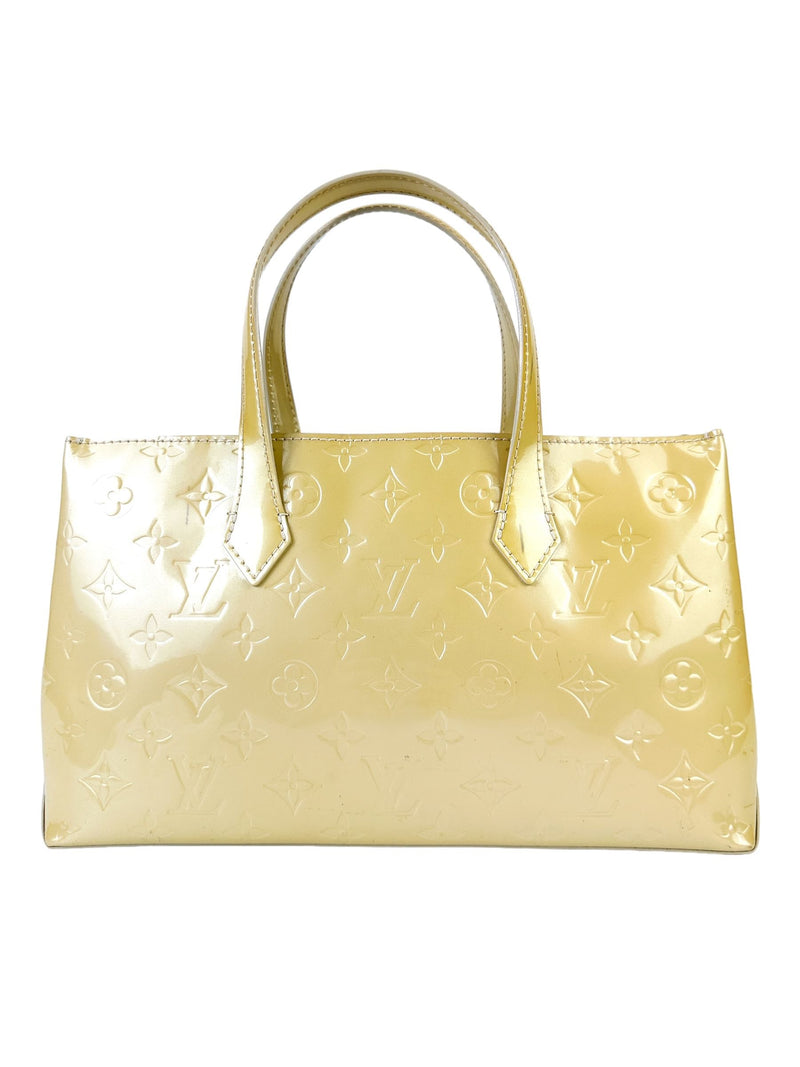 Louis Vuitton Beige Vernis Wilshire PM Bag