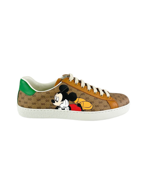 Gucci Brown Mickey GG Sneakers Size 9