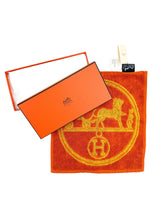 Hermes Orange Silk and Cotton Towel
