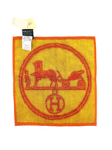 Hermes Orange Silk and Cotton Towel