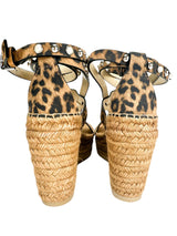 Jimmy Choo Suede Leopard Print Wedges 36.5