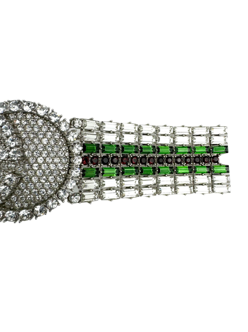 Gucci Multicolor Crystal Double G Tennis Bracelet L