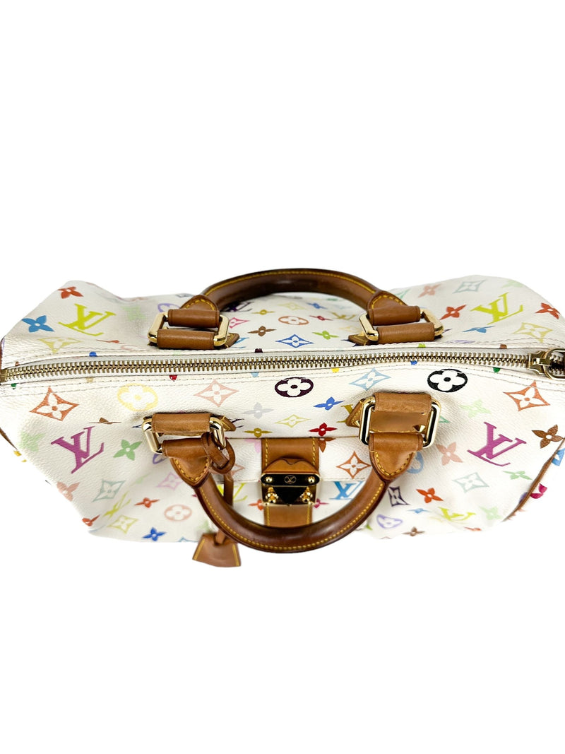 Louis Vuitton Multicolor Coated Canvas Speedy 30