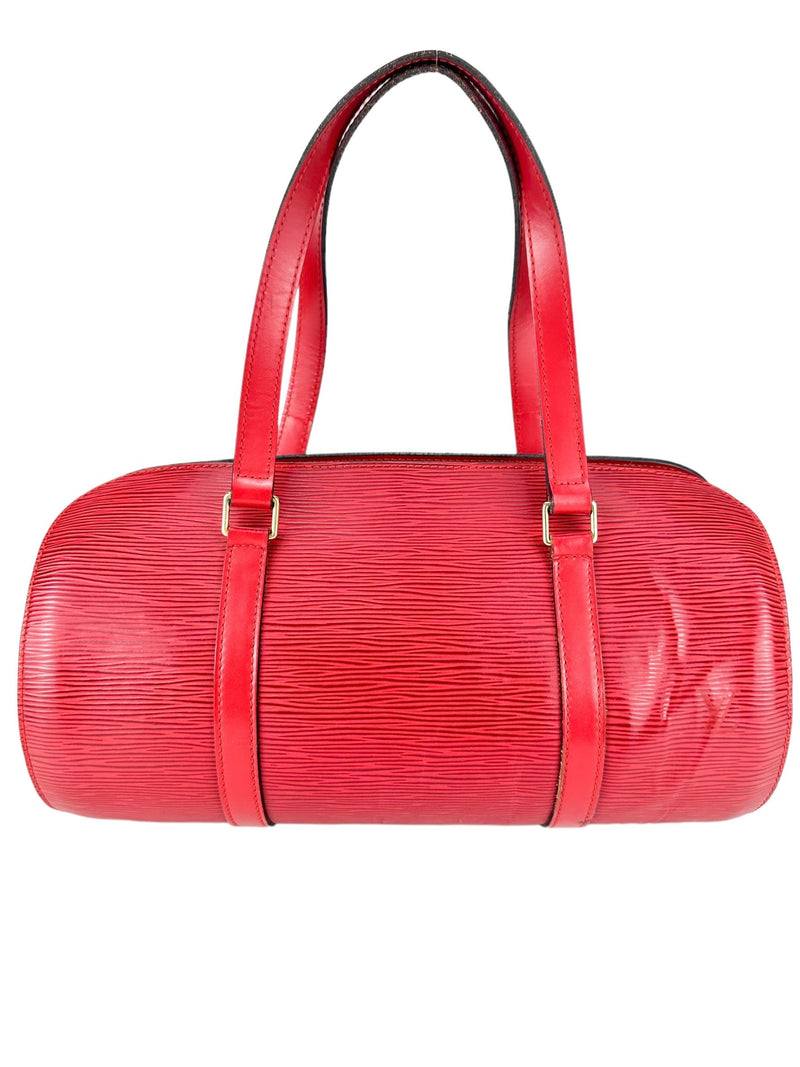Louis Vuitton Red Epi Leaher Sufflot