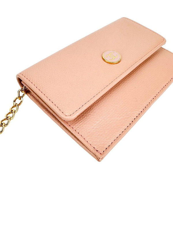 Chanel Pink Caviar Key/Coin Wallet