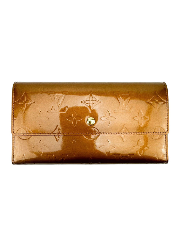 Louis Vuitton Bronze Vernis Long Wallet