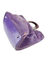 Christian Dior Purple Leather Soft Bag