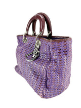 Christian Dior Purple Leather Soft Bag