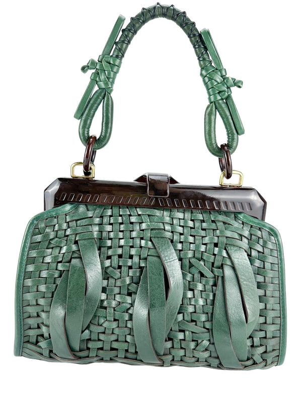 Christian Dior Green Samouri 1947 Limited Edition Handbag