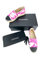 Chanel Magenta Canvas Espadrilles Sz. 36