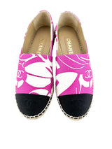 Chanel Magenta Canvas Espadrilles Sz. 36