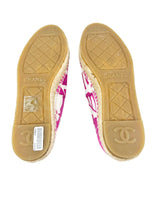 Chanel Magenta Canvas Espadrilles Sz. 36