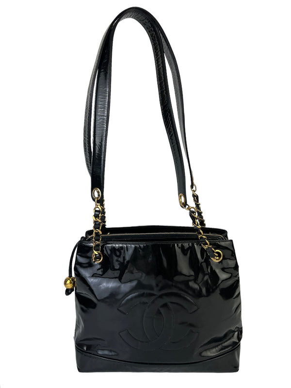 Chanel Vintage Patent Leather Chain Strap Bag