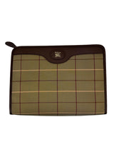 Burberry's Brown Canvas Vintage Clutch