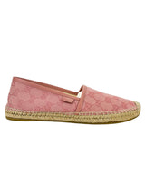 Gucci Pink GG Monogram Canvas Espadrilles Size 38.5 (FULL SET)