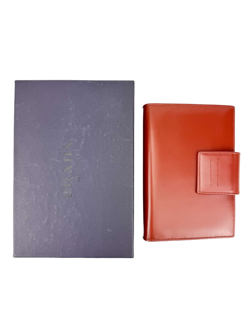 Prada Brown Leather PM Agenda