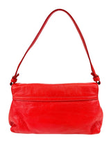 Chloe Red Leather Lily Shoulder Bag