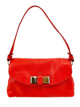 Chloe Red Leather Lily Shoulder Bag